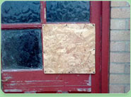 boarded up Rugeley